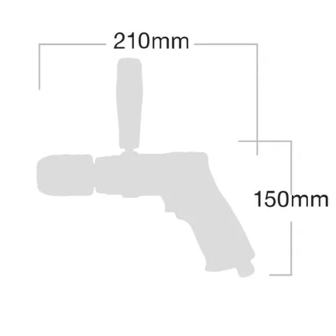 AL-1204K 1/2" Reversible Air Drill with Keyless Chuck