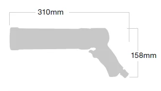 AL-3254 Caulking Gun 310ml Cartridges